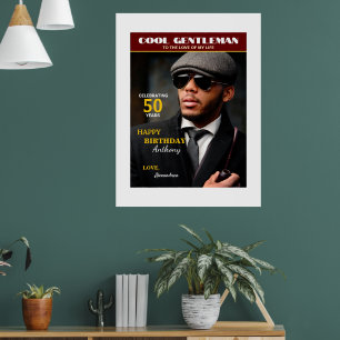 Poster Personalizar Cobrir Fotográfico da Revista Birthda