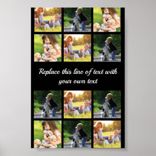 Poster Personalizar colagem de fotografias e texto Case-M