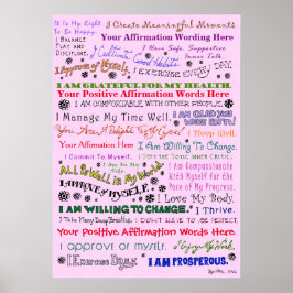 Poster Personalizar esta Afirmação Orgânica
