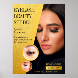Poster Personalizar Eyelash Extensions Studio Extra Grand