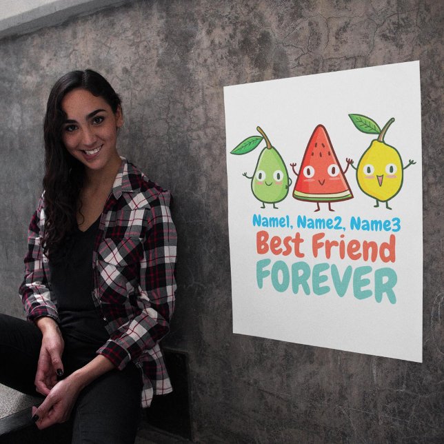 Poster Personalizar Frutas BFF de Cuada (Criador carregado)