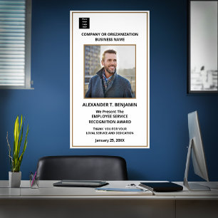 Poster Personalizar logotipo de Prêmios de reconhecimento