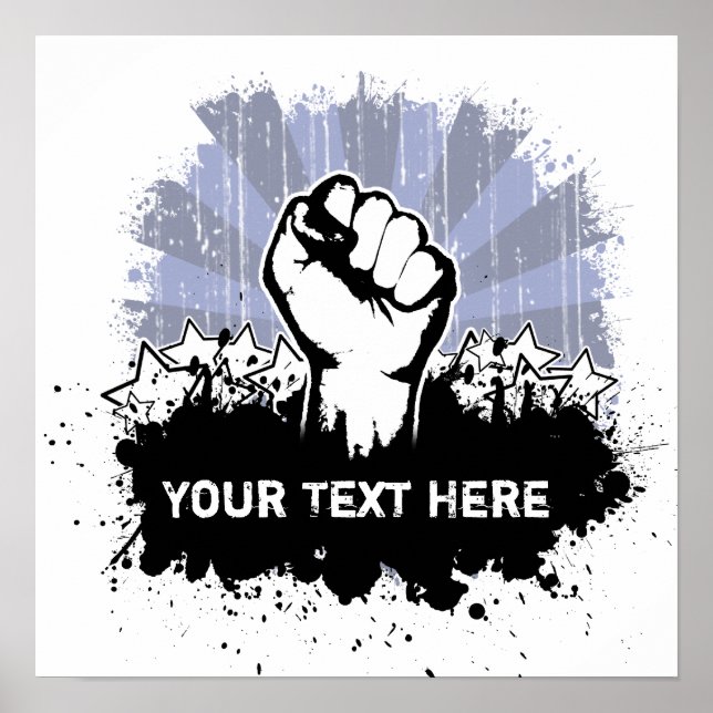 Pôster Personalizar o esforço de liberdade (Frente)