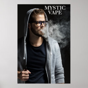 Poster Personalizar o Hipster Vaping Vape Compro Business