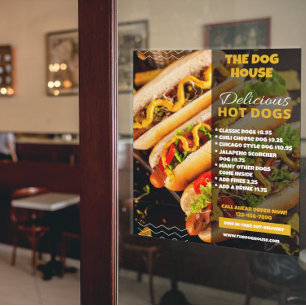 Poster Personalizar Restaurante de Cachorros-Quentes Deli
