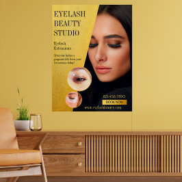 Poster Personalizar Tamanho Grande do Eyelash Extensions 