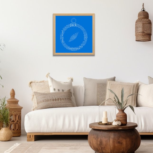 Poster personalizável da nuvem de nome de tomada (Criador carregado)