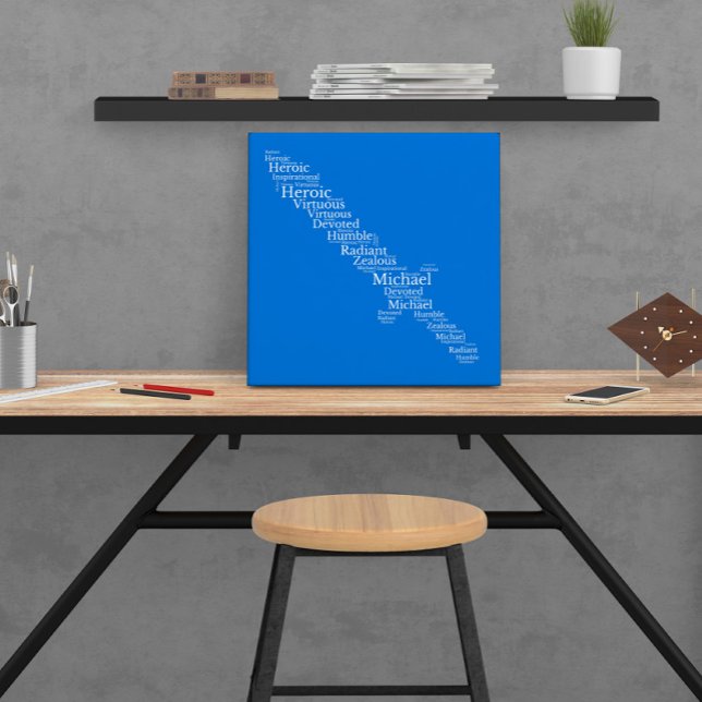 Poster personalizável da nuvem de nome Michael (Criador carregado)