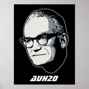 Poster personalizável do AuH2O Goldwater