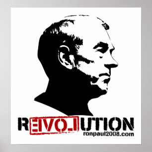 Poster personalizável Ron Paul