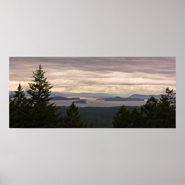 Poster personalizável: San Juan Islands Pano (Frente)