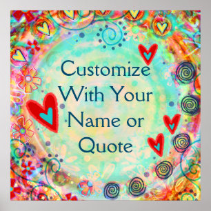 Poster "Personalize a sua própria"