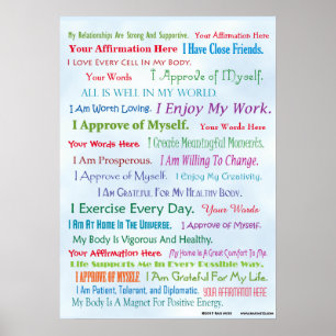 Poster Personalize esta afirmação