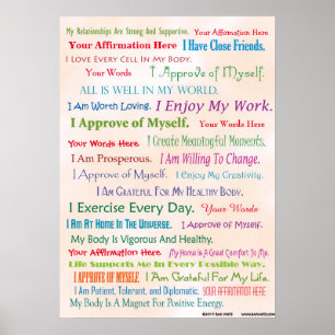 Poster Personalize esta afirmação