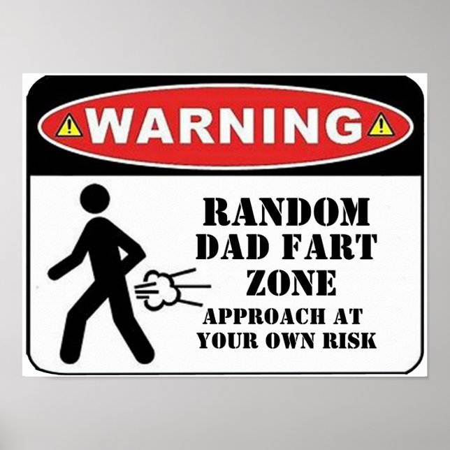 Poster Personalize o pai de peido engraçado pai do piada  (Frente)