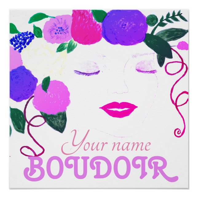 Pôster Personalize o quarto da garota Poster brilhante (Frente)