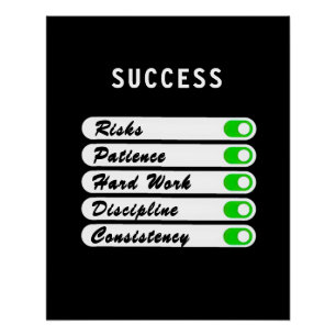 Pôster Personalize seu Poster de condições de sucesso