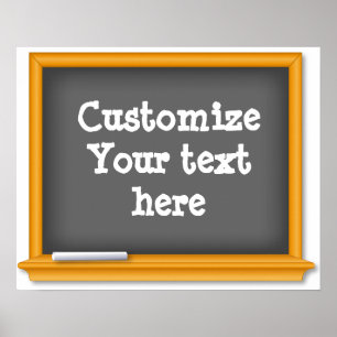 Pôster Personalize seu quadro do texto