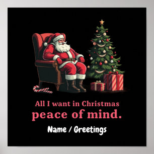 Poster Personalize Tudo o que Quero para o Natal Paz de E
