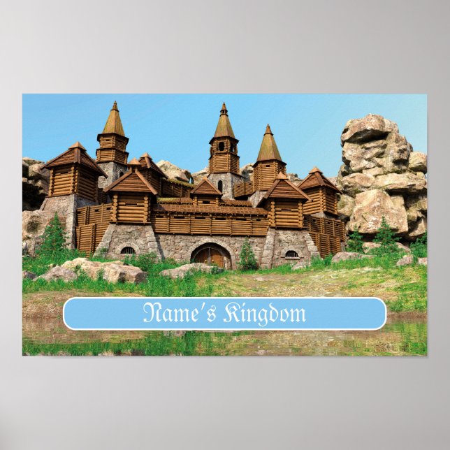 Poster Personalized Castle for Kids (Frente)
