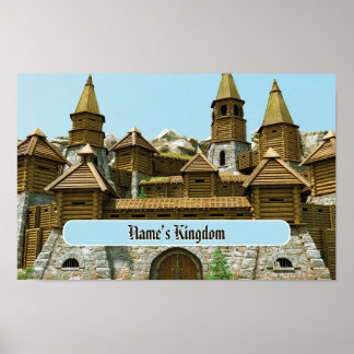 Poster Personalized Castle for Kids
