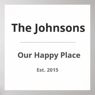 Poster Personalized Family Mug – Custom Family Name & Yea