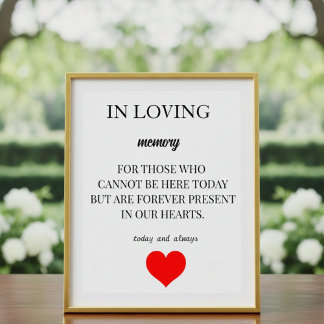Poster Personalized Memorial Keepsakes – Honor Loved Ones
