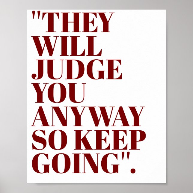 Poster Personalized Motivational Custom Quotes Monogram  (Frente)