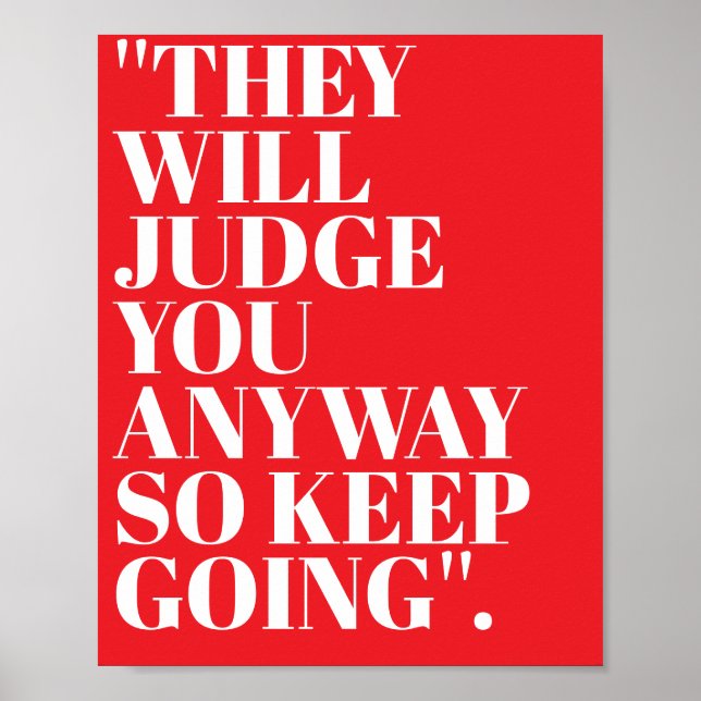 Poster Personalized Motivational Custom Quotes Monogram  (Frente)