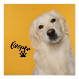 Pôster Personalized Pet  Photo Dog Lover with Photo