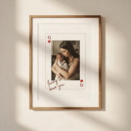Poster Personalized Queen of Hearts Mother’s Day Photo 