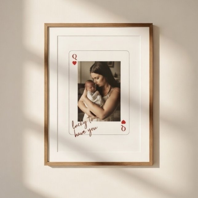 Poster Personalized Queen of Hearts Mother’s Day Photo  (Criador carregado)