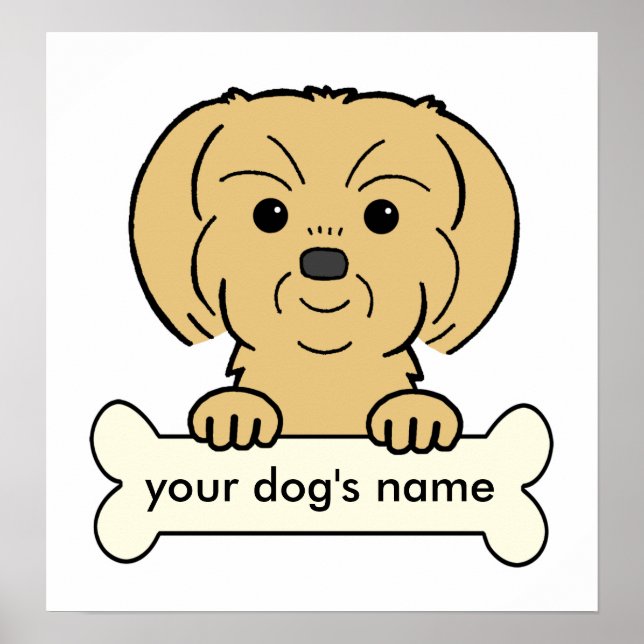 Pôster Personalized Shih Tzu (Frente)