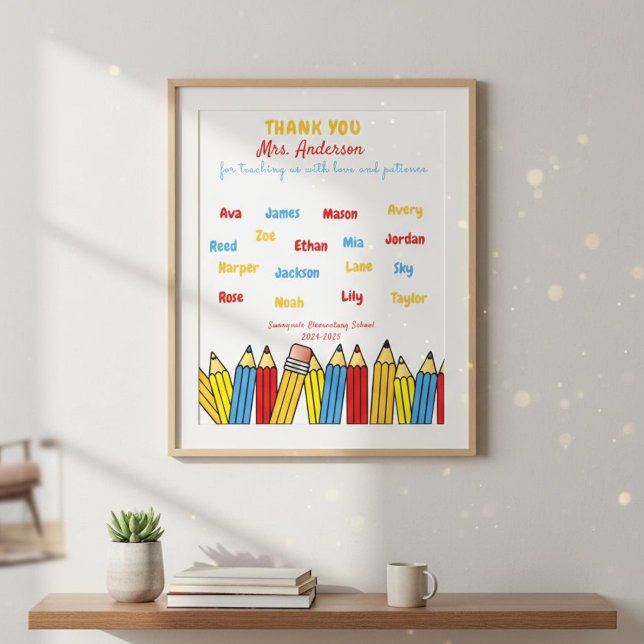 Poster Personalized thank you gift for the teacher  (Criador carregado)