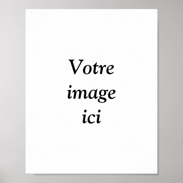 Poster personnalisé avec votre photo (Frente)