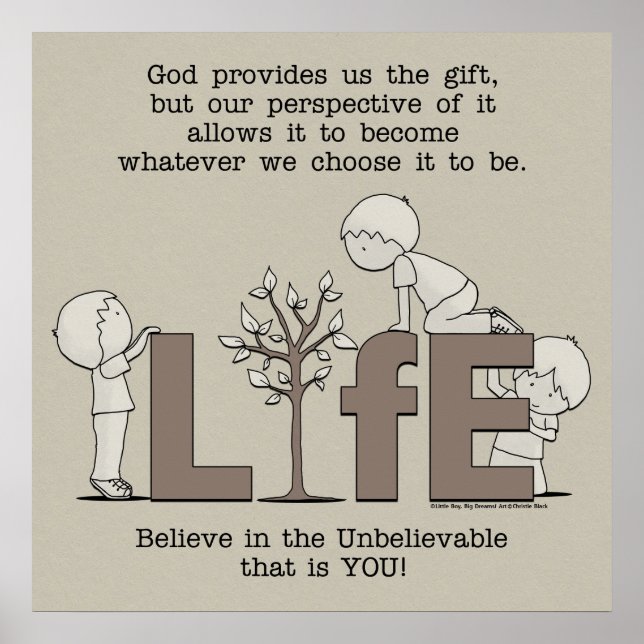 Poster Perspectiva da Vida (Frente)