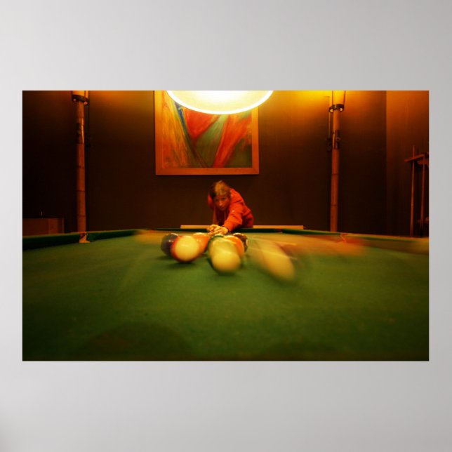 Poster Perspectiva do Billiards Player (Frente)