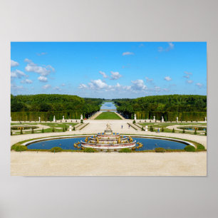 Poster Perspectiva Latona-Fonte e Grande, Versalhes