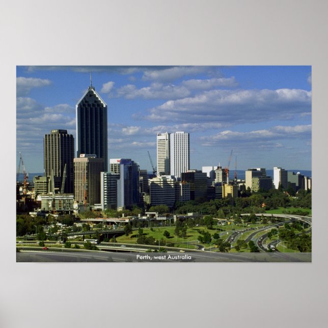Pôster Perth, oeste da Austrália (Frente)