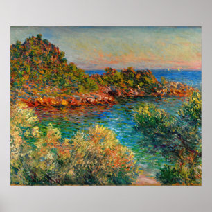 Poster Perto de Monte Carlo, famosa pintura de Claude Mon