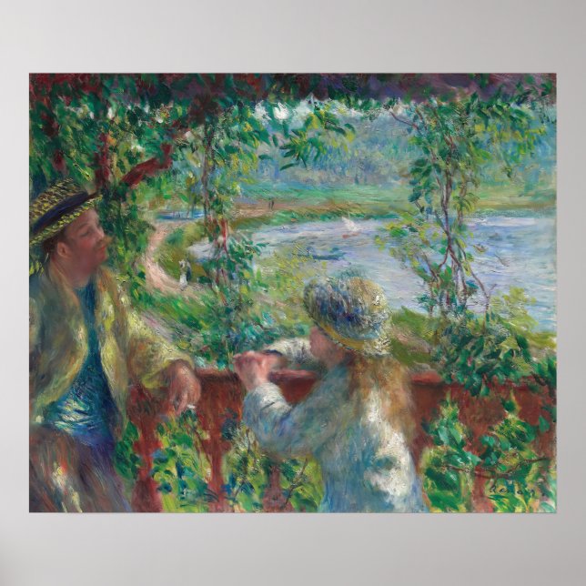 Poster Perto do lago (1879) Pierre-Auguste Renoir (Frente)