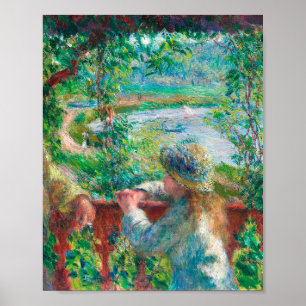 Poster Perto do lago por Pierre-Auguste Renoir