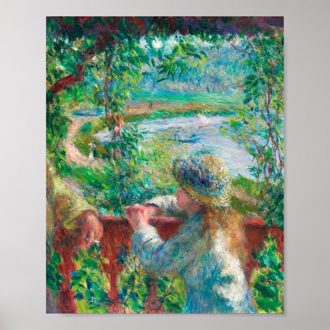 Poster Perto do lago por Pierre-Auguste Renoir (Frente)