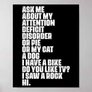 Poster Perturbação do Défice Dislexia Asperger Espectro