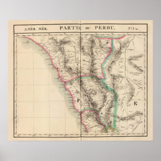 Pôster Peru, América do Sul 14 (Frente)