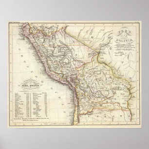 Pôster Peru, Bolívia