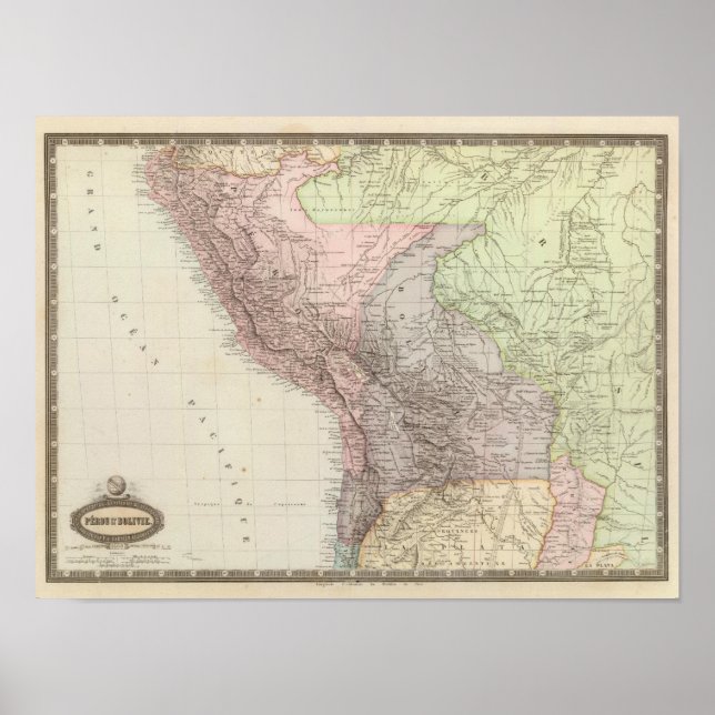 Pôster Peru, Bolívia 2 (Frente)