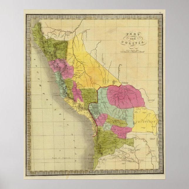 Pôster Peru e Bolívia (Frente)