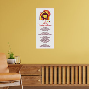Poster Peru Estilizado Groovy Arco-íris Feliz Ação de Gra