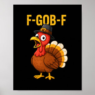Poster Peru Gobble F-gob-f Grato Agradecido Do que